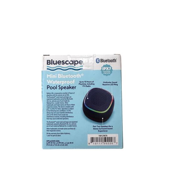 Bluescape Waterproof Pool Speaker - Portable Floating Wireless Audio System pool - Picture 3 of 6